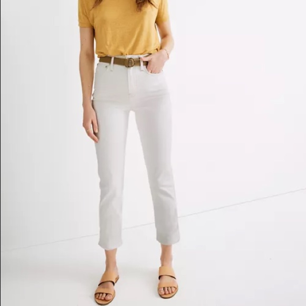 Madewell Classic Straight Jeans in Tile White